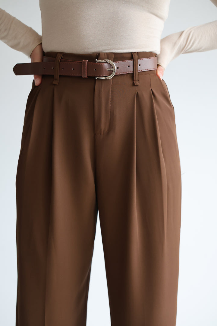 Bundfaltenhose mit Gürtel Anna