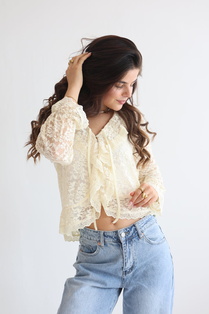 Vintage Sleeve Bluse