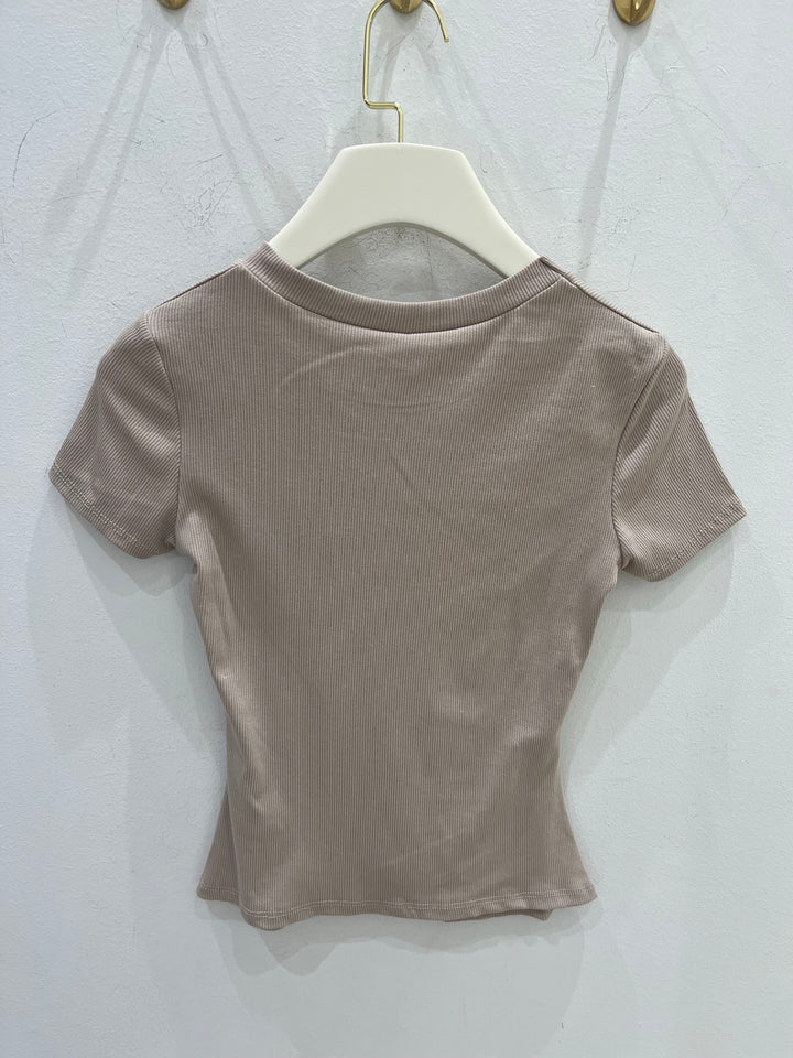 BASIC T-SHIRT ASENA IN BEIGE (B-WARE)