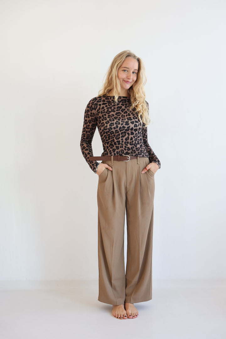 Bundfaltenhose mit Gürtel Anna