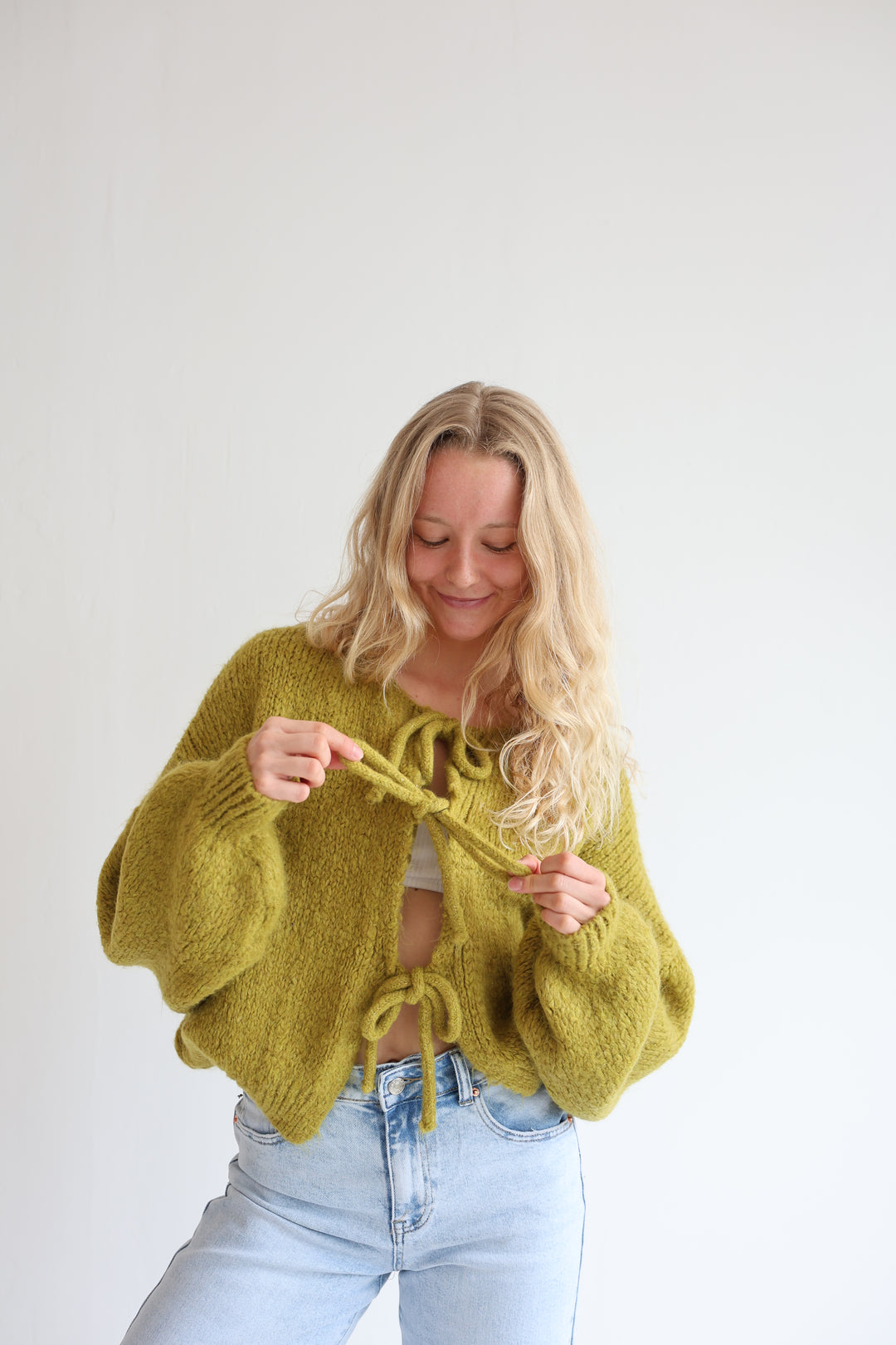 Langarm Cardigan mit Schleifen Lilly