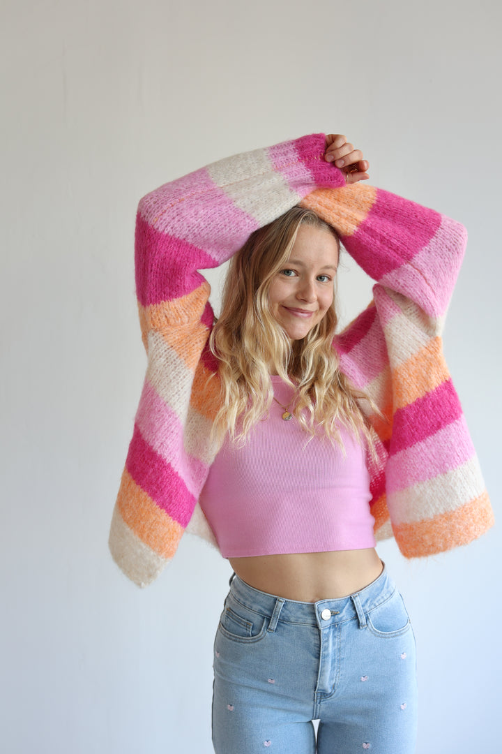 Cardigan Peach Blossom