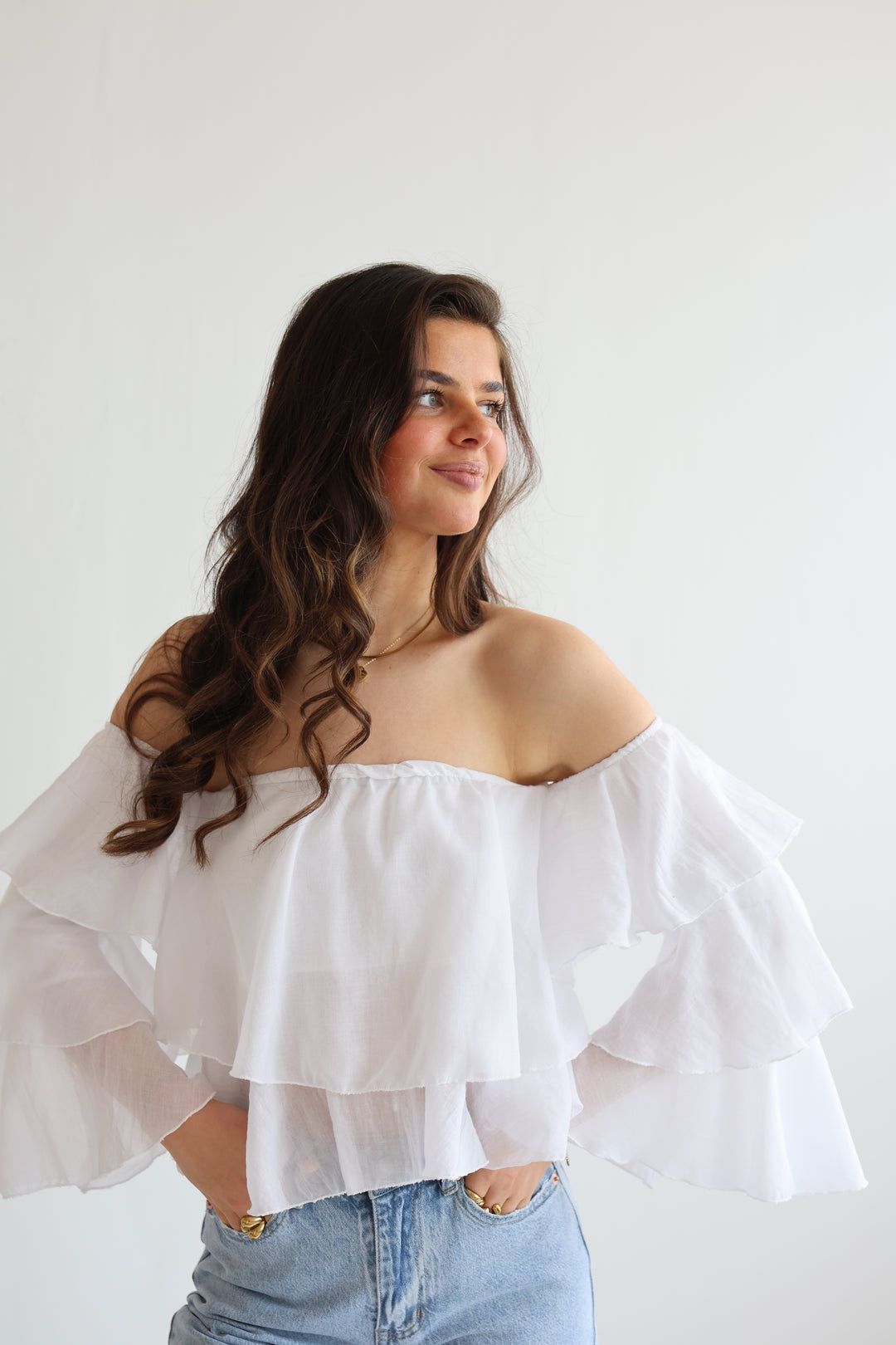 Offshoulder Bluse Golden Summer