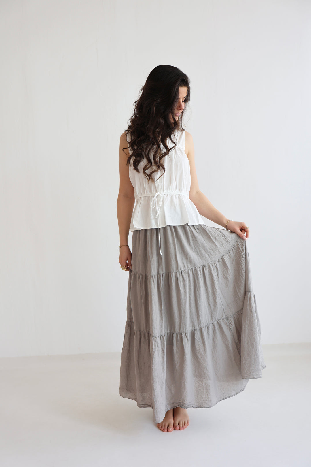 Cotton Maxi Skirt