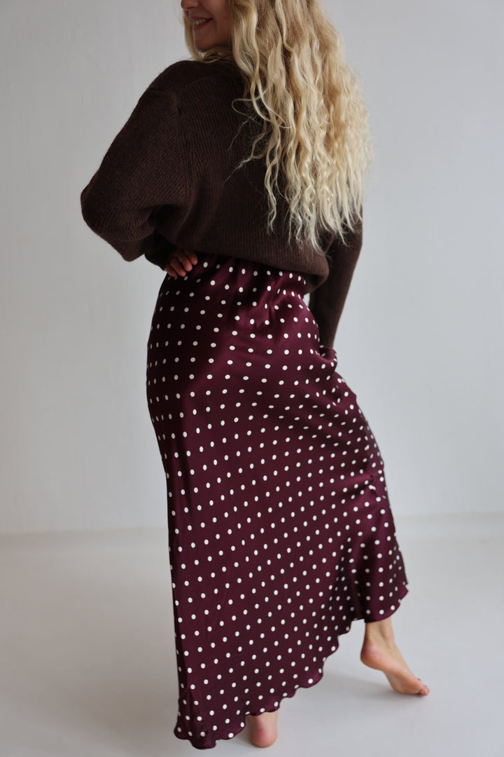 Lager Viskoserock Polka Dots
