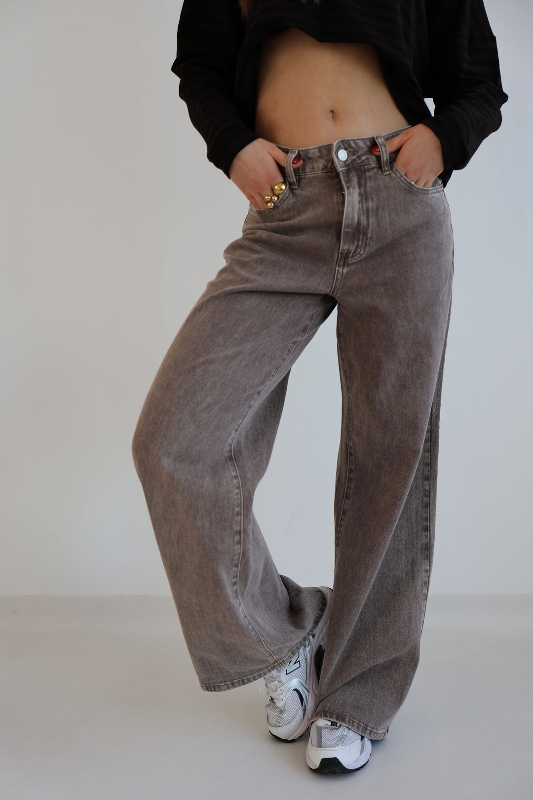 Wide Leg Jeans Cocoa Shades
