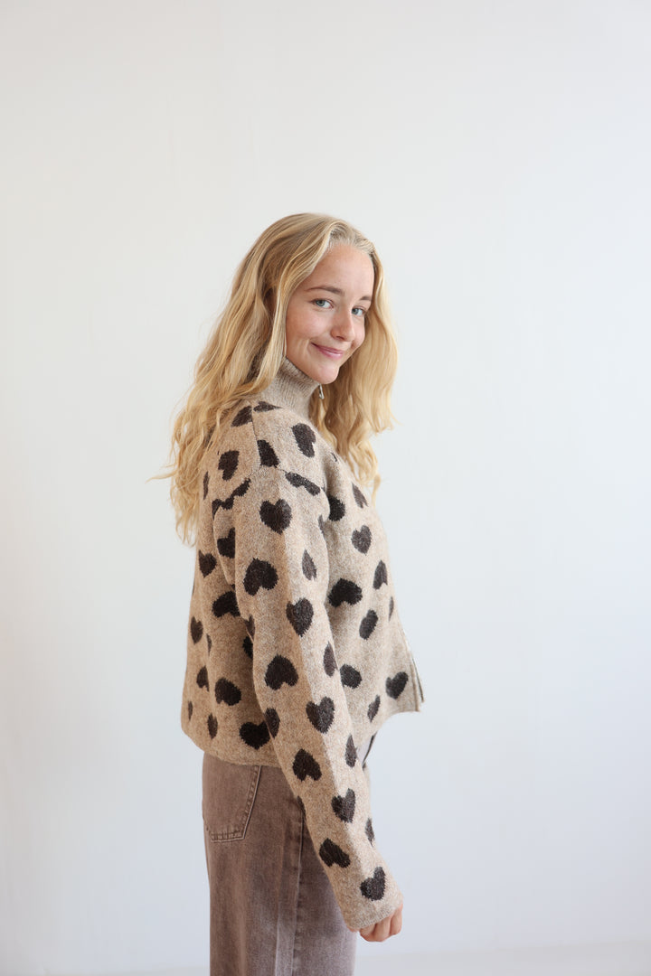 Heartbound Half-Zip Sweater