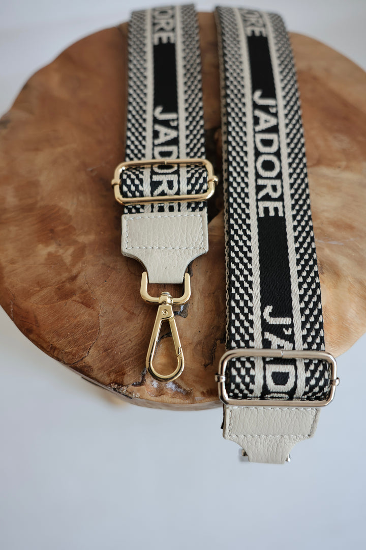 Taschengurt Jadore mit Lederabsatz