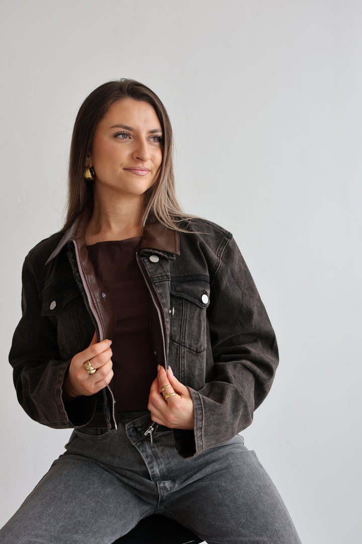 Cropped Denim Jacket Harvest