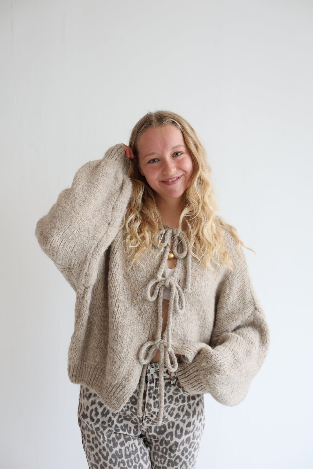 Langarm Cardigan mit Schleifen Lilly