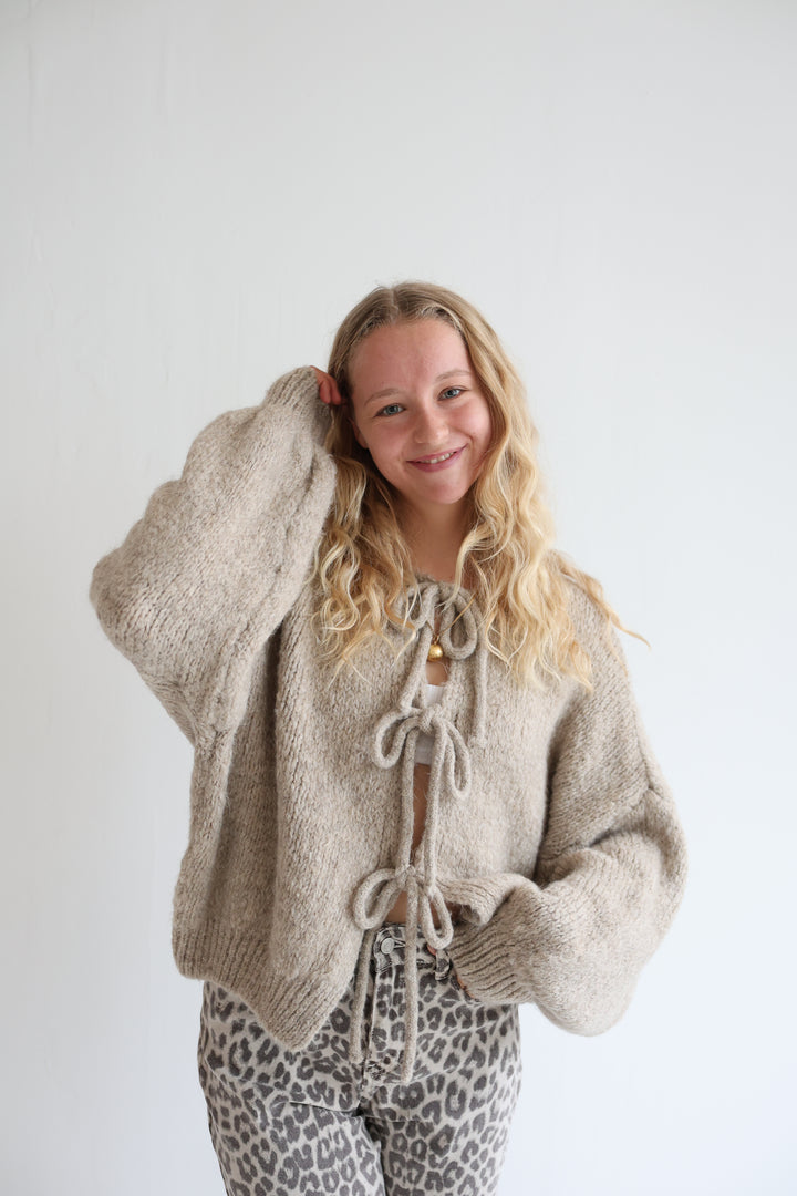 Langarm Cardigan mit Schleifen Lilly