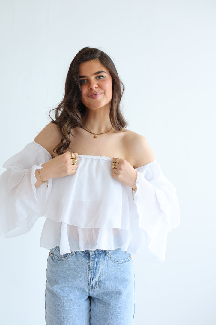 Offshoulder Bluse Golden Summer