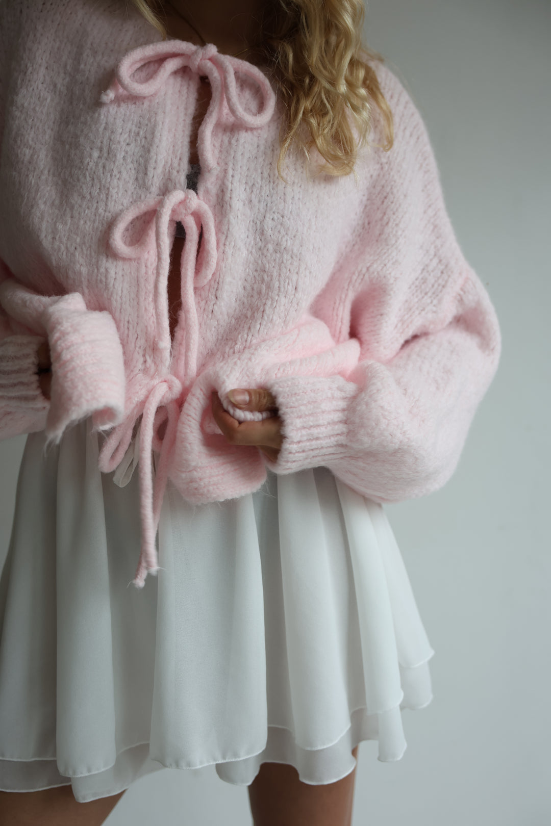 Langarm Cardigan mit Schleifen Lilly