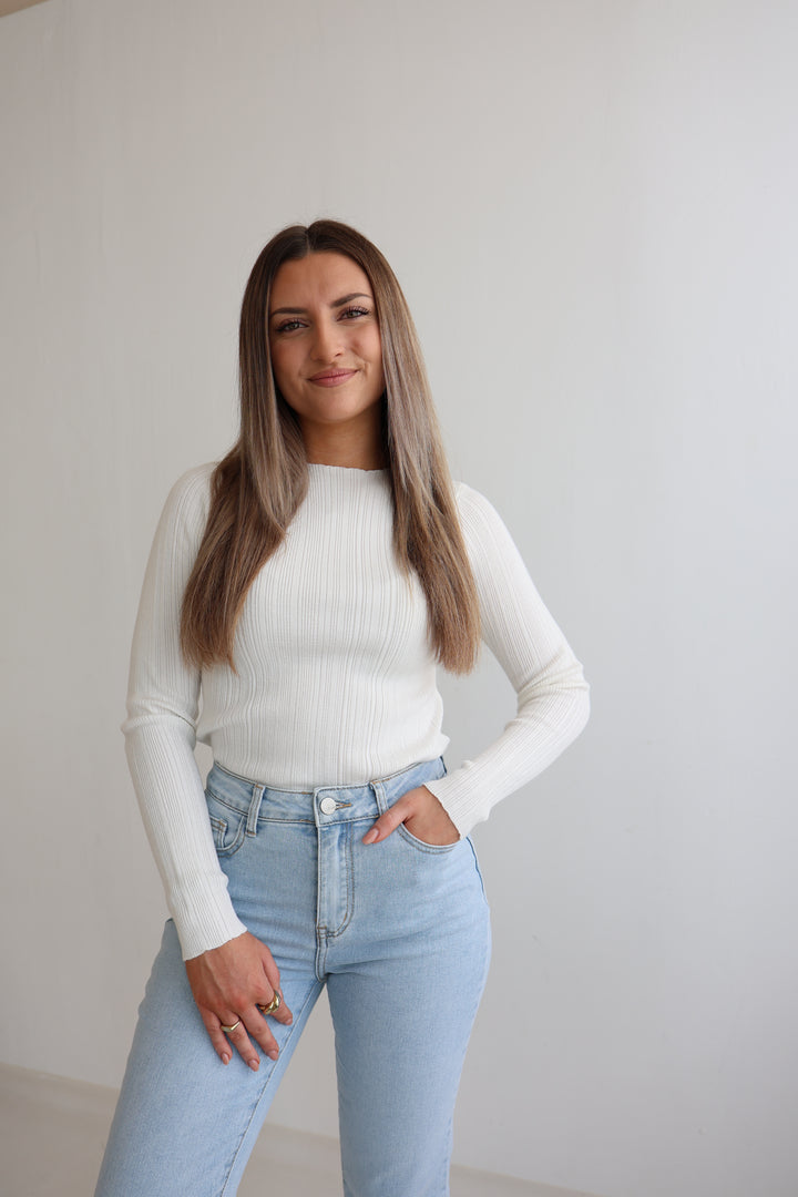 Geripptes Longsleeve Classy