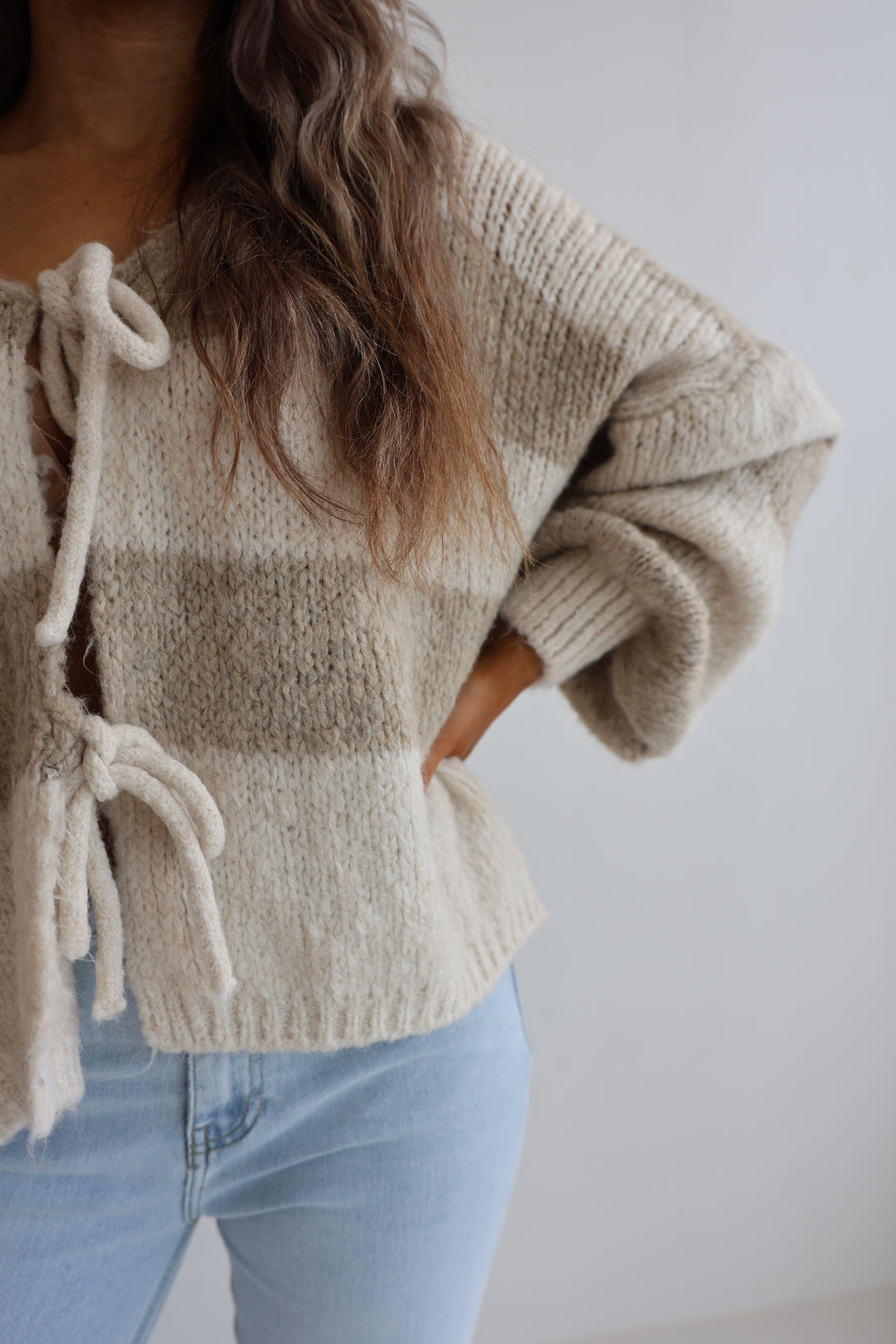 Gestreifter Cardigan Luana
