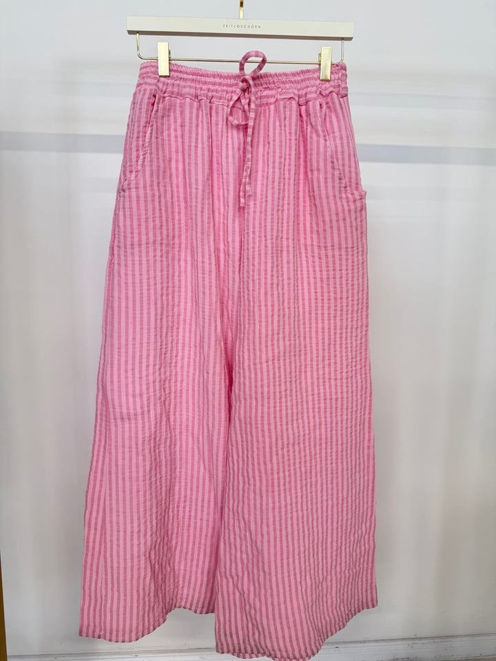 GESTREIFTE MUSSELINHOSE BLOSSOM (B-WARE)