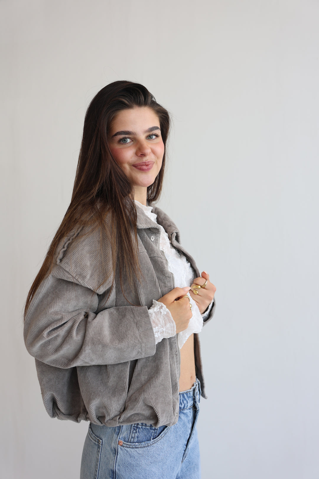 Cord Bomber Jacket