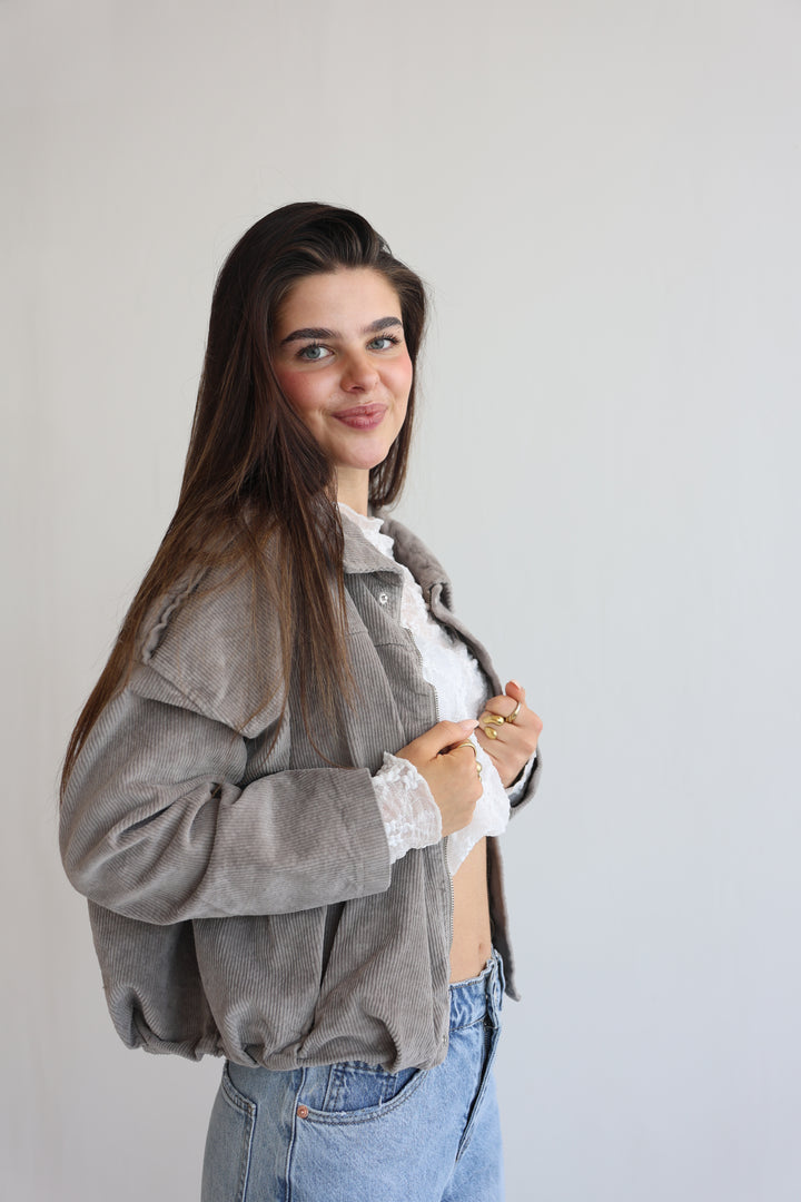 Cord Bomber Jacket
