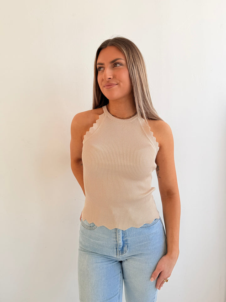 Top mit Rippenmuster Lea