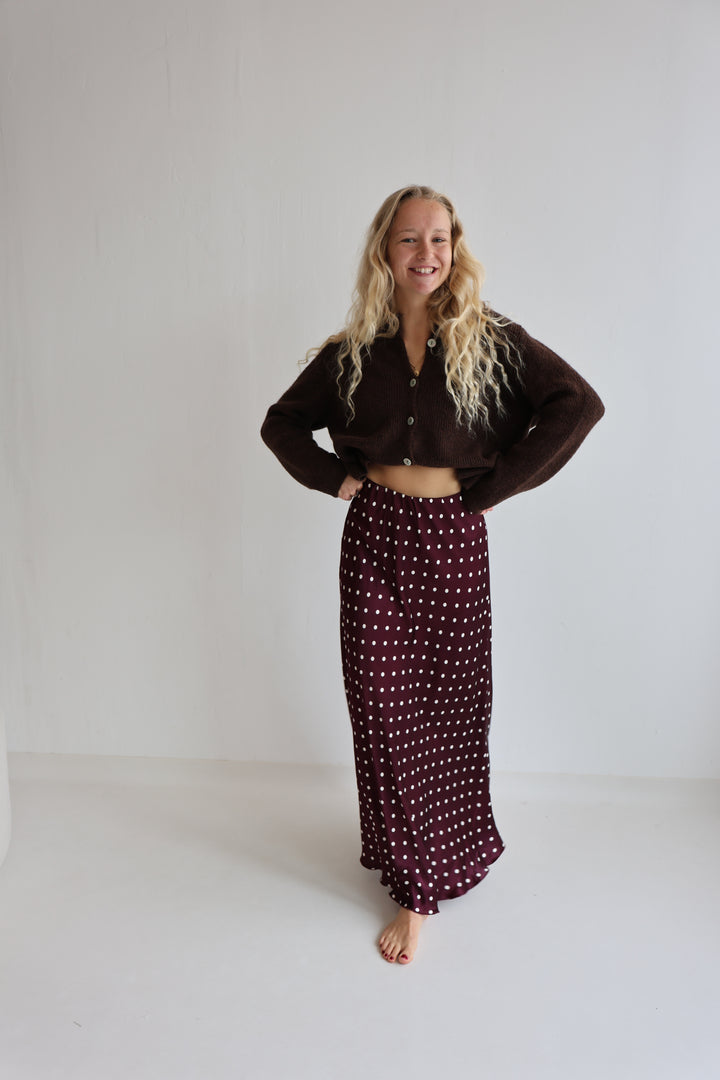 Lager Viskoserock Polka Dots