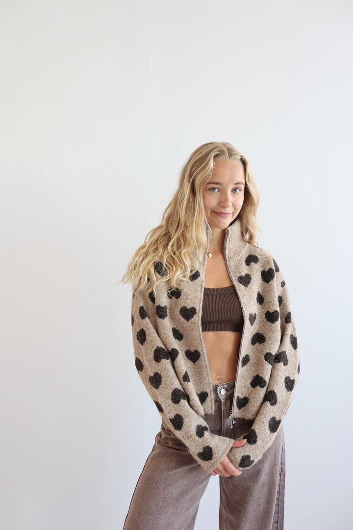 Heartbound Half-Zip Sweater