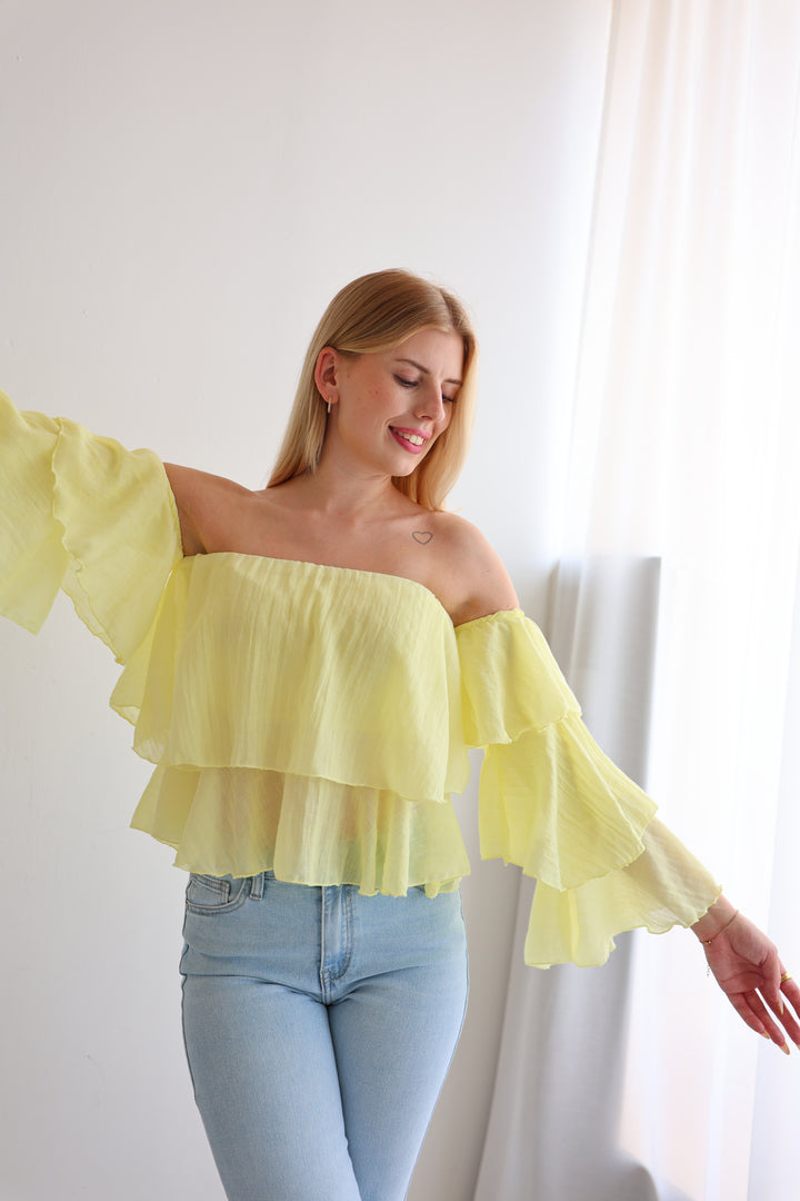 Offshoulder Bluse Golden Summer