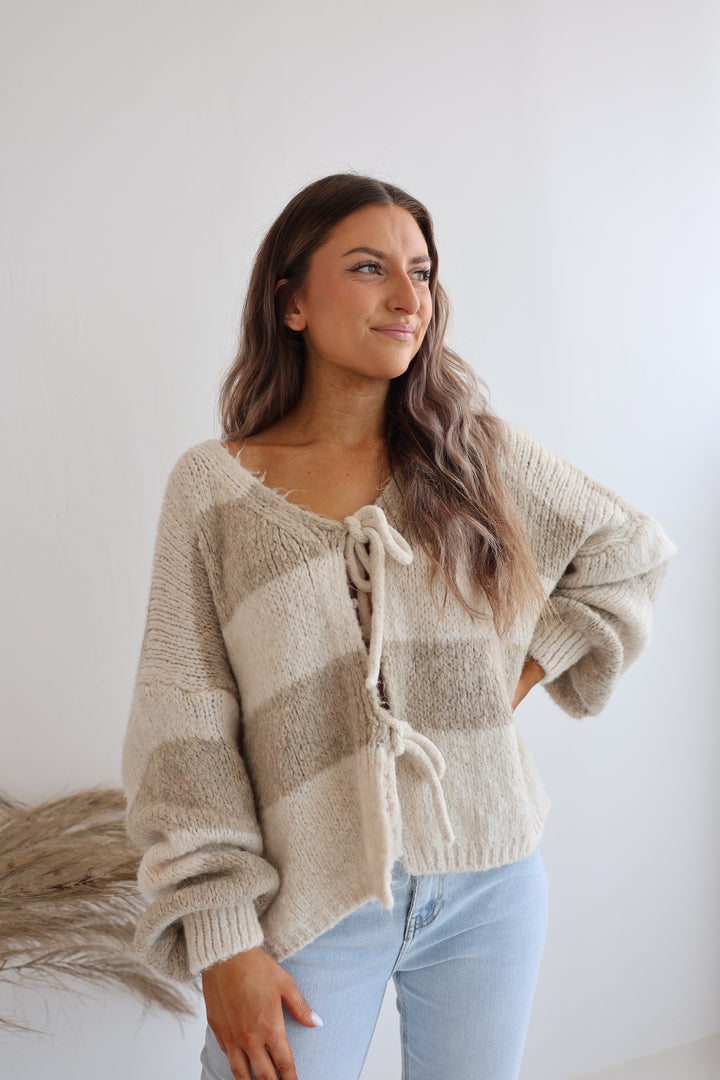 Gestreifter Cardigan Luana