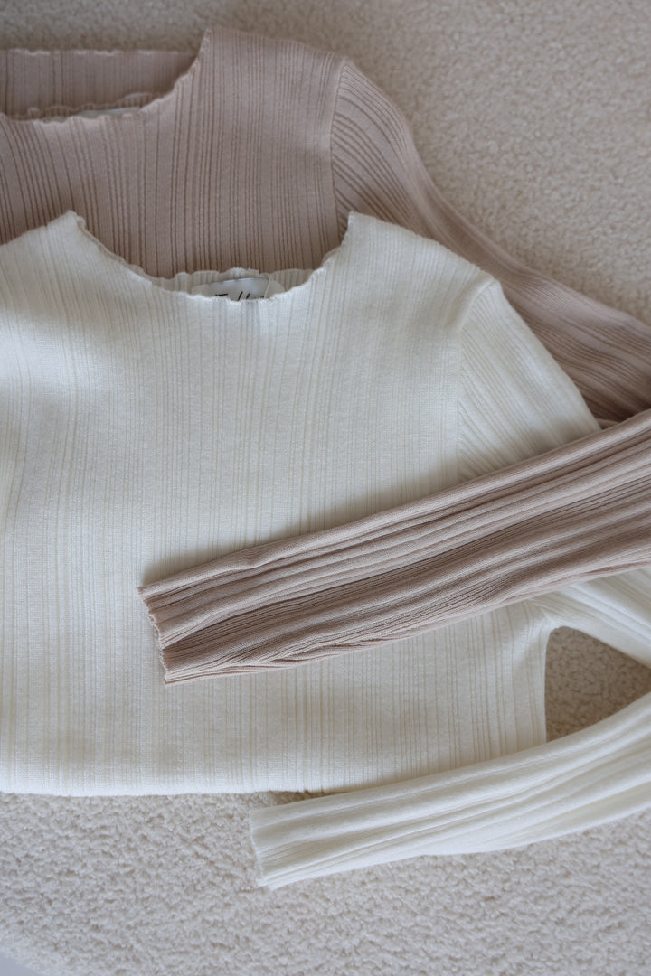 Geripptes Longsleeve Classy