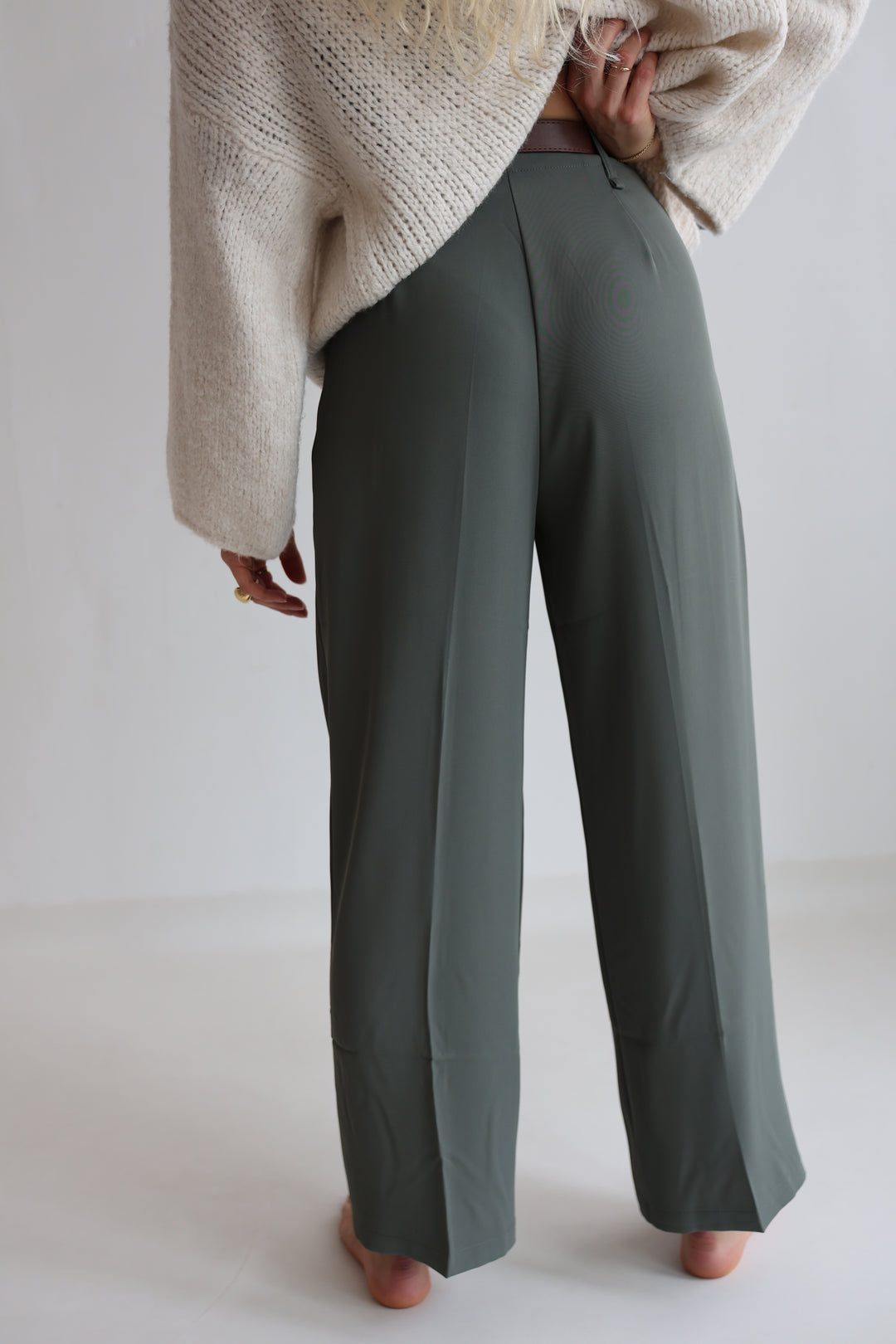 Bundfaltenhose mit Gürtel Anna (23091)