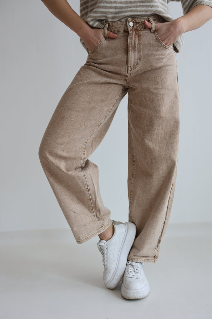 Barrel Fit Cocoa Shades Jeans