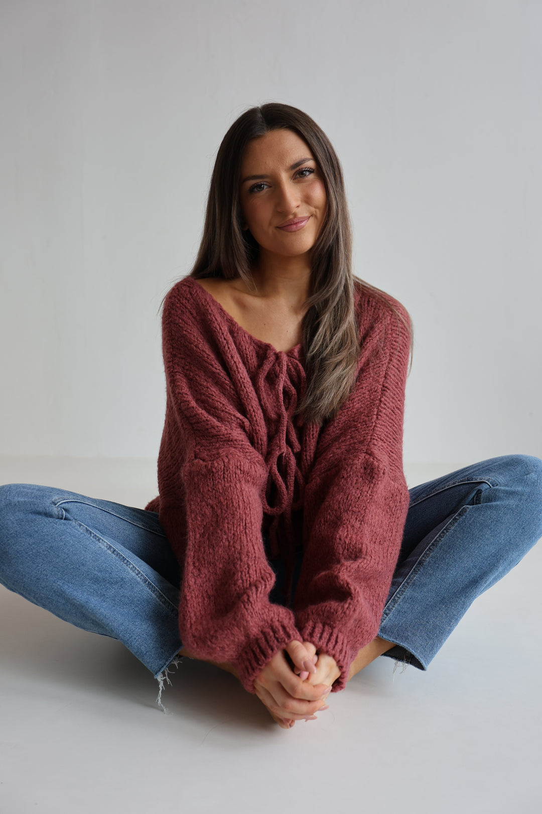 Langarm Cardigan mit Schleifen Lilly