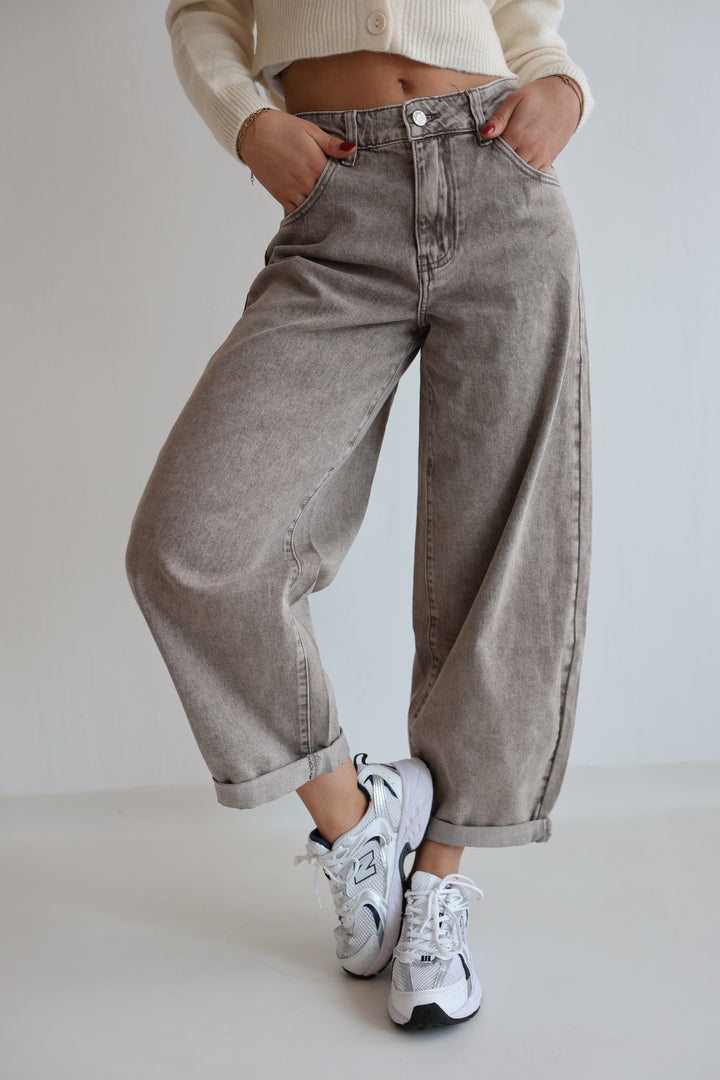 Barrel Fit Cocoa Shades Jeans