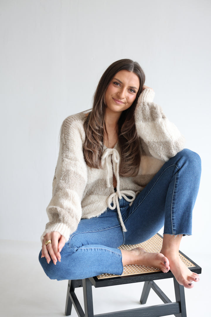 Gestreifter Cardigan Luana