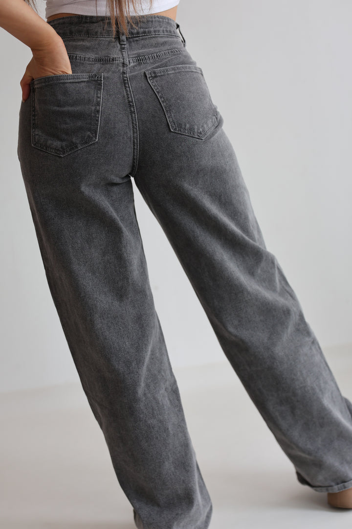 Asymmetrische Straight Fit Jeans Daria