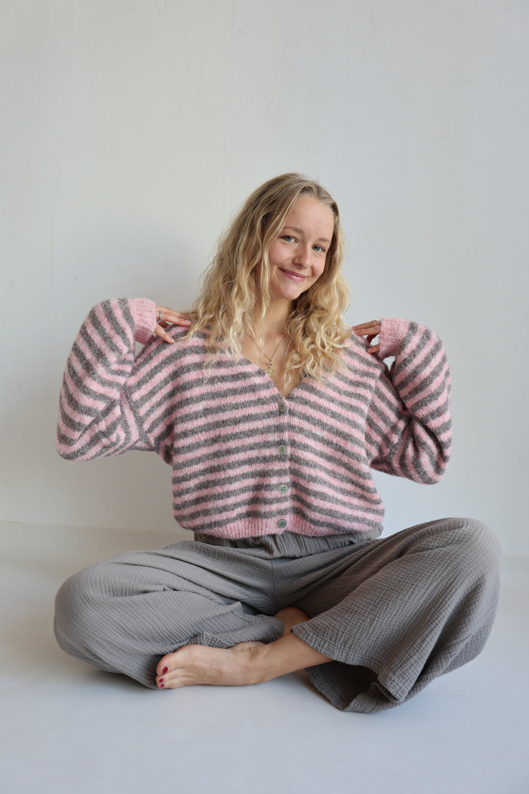 Gestreifter Cardigan Cosima