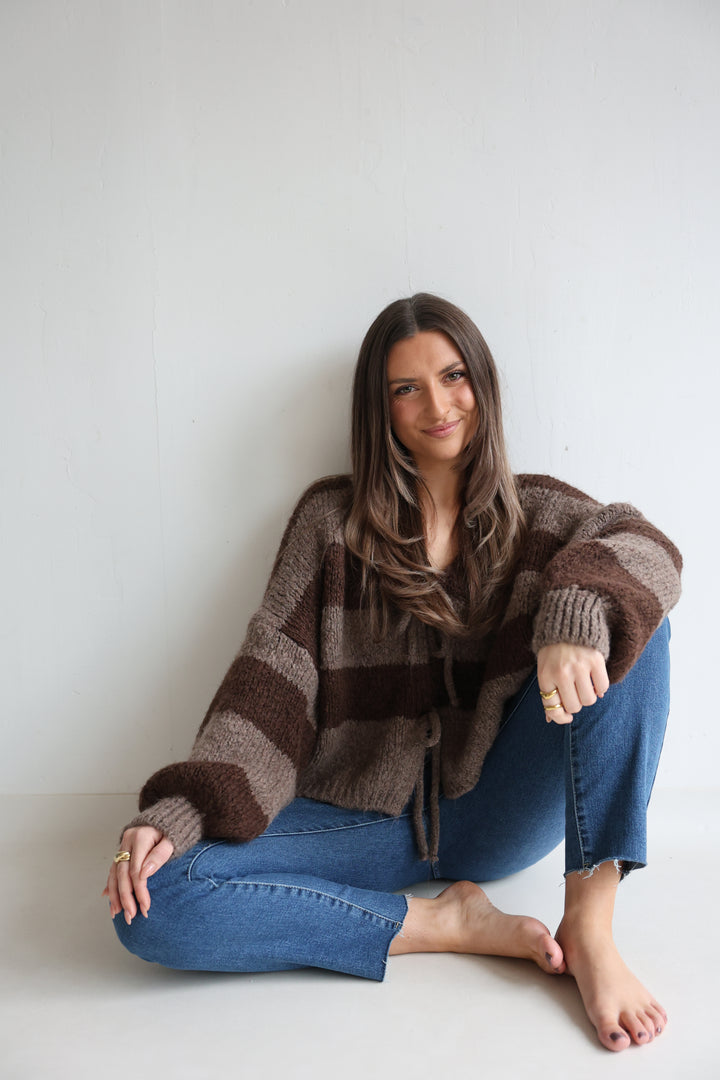 Gestreifter Cardigan Luana