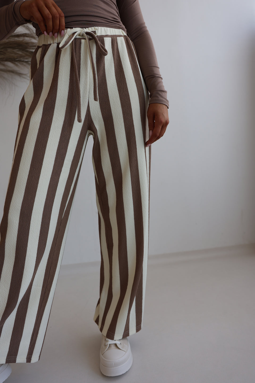 Gestreifte Hose Blockstripes (kurze Länge)