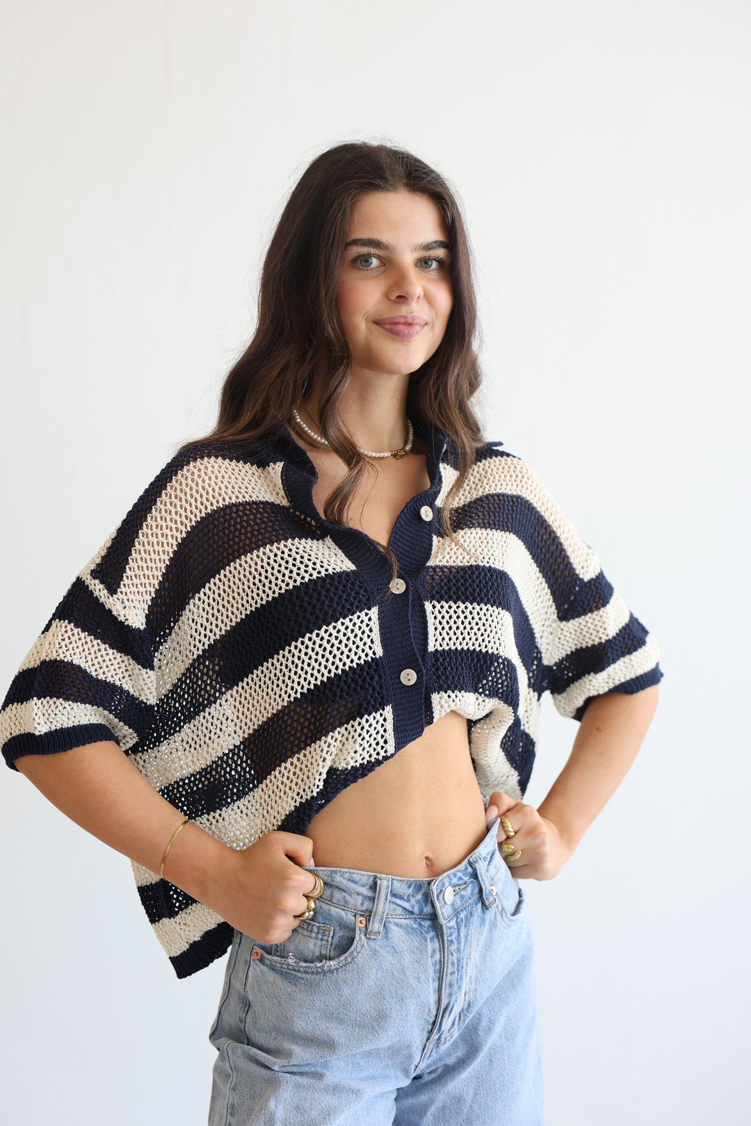 Crochet Polo T-Shirt