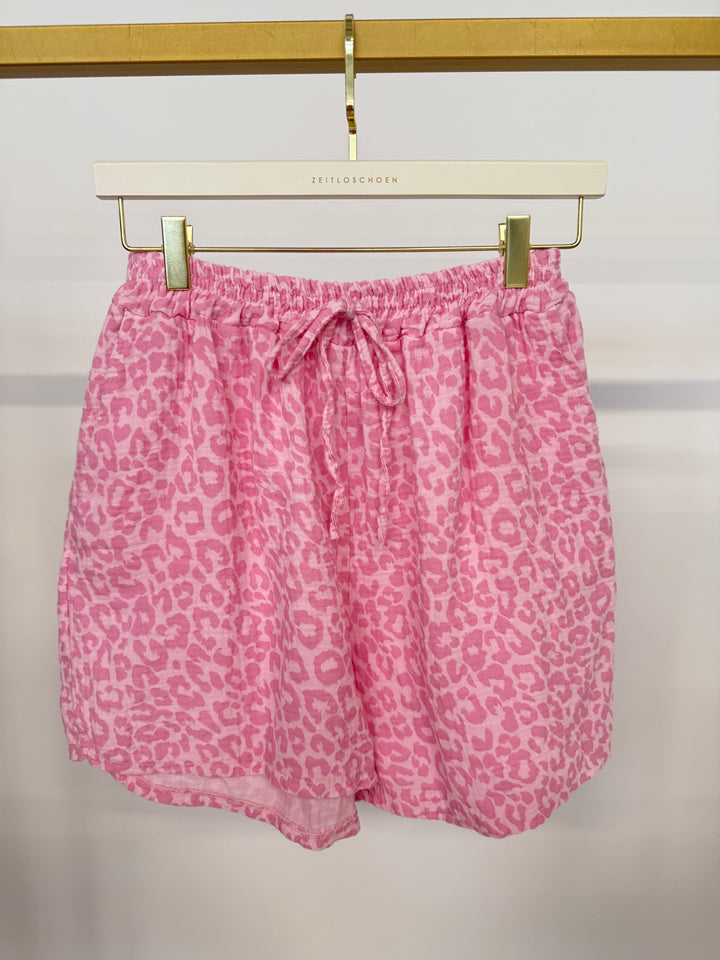MUSSELINSHORTS TIMELESS LEOPARD BLOSSOM (B-WARE)
