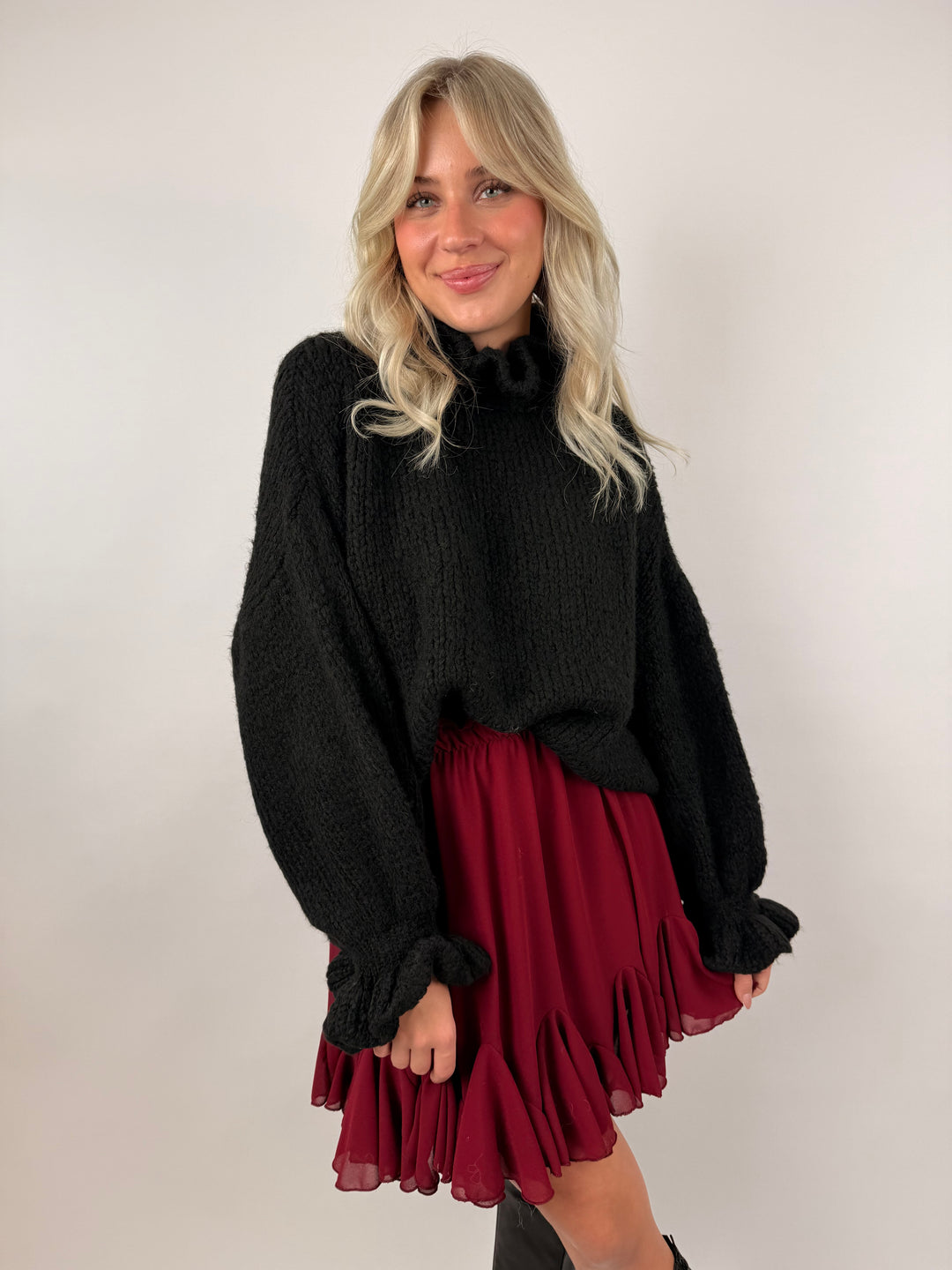 Pullover mit Rüschenkragen Melli