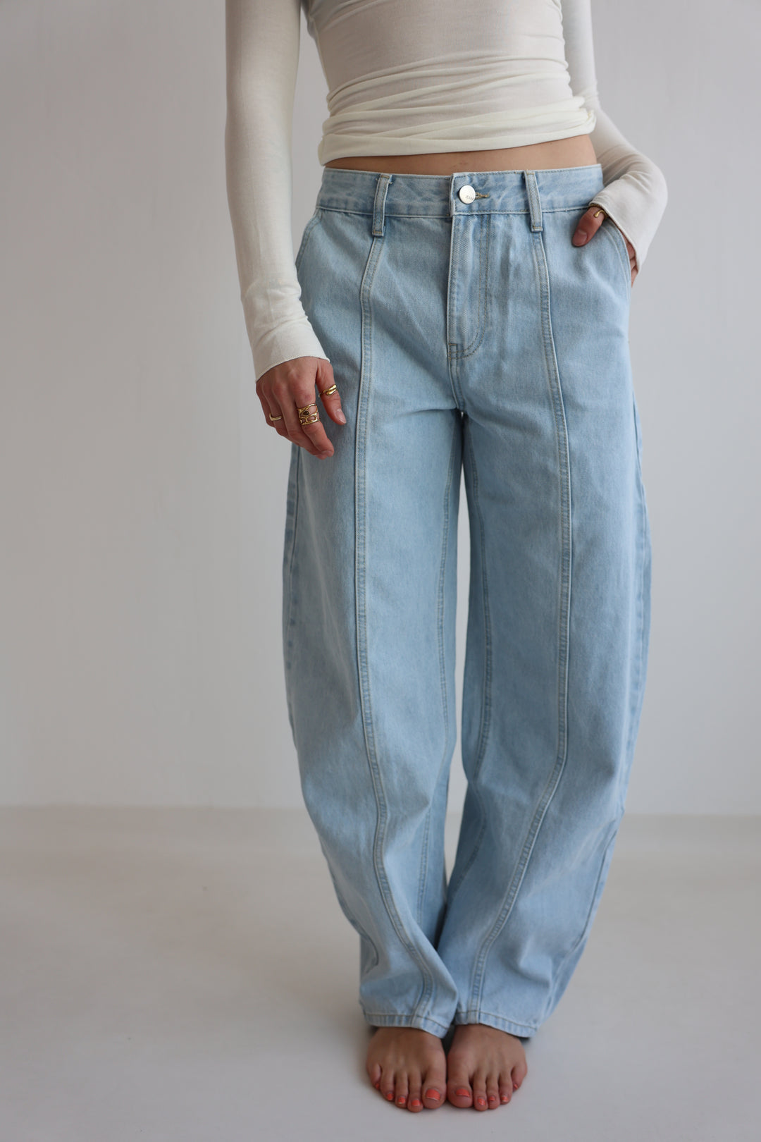 Barrel Jeans Casual Walk