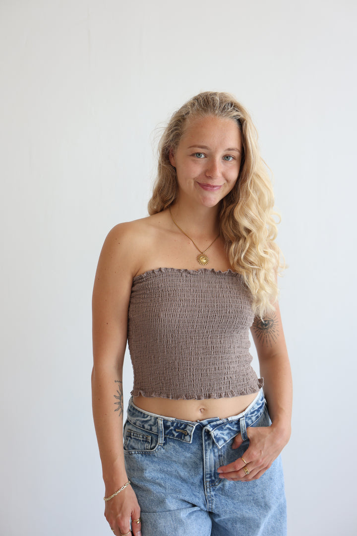 Croptop aus Musselin Malu