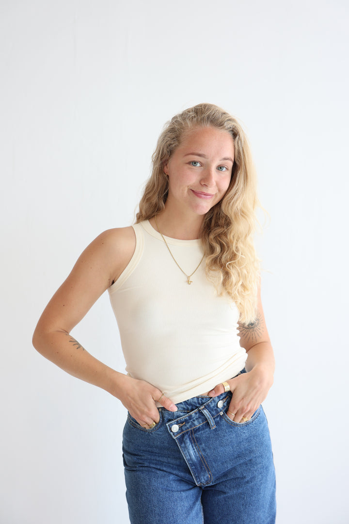 Slim Fit Ribbed Tanktop