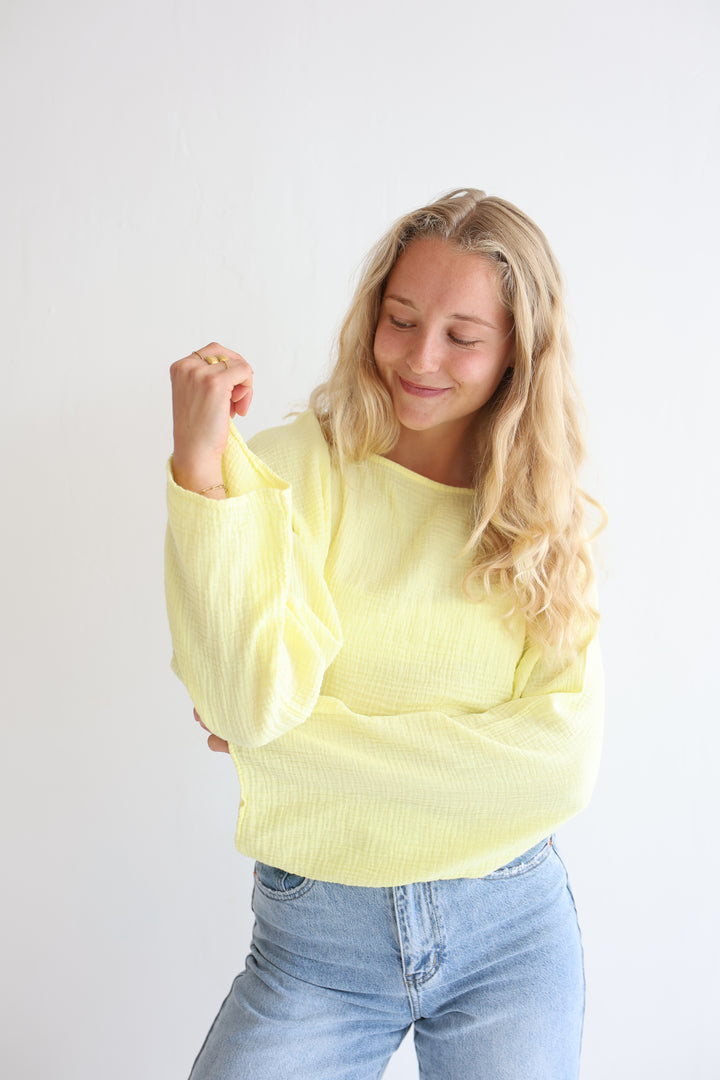 Off-Shoulder Musselinshirt Liz