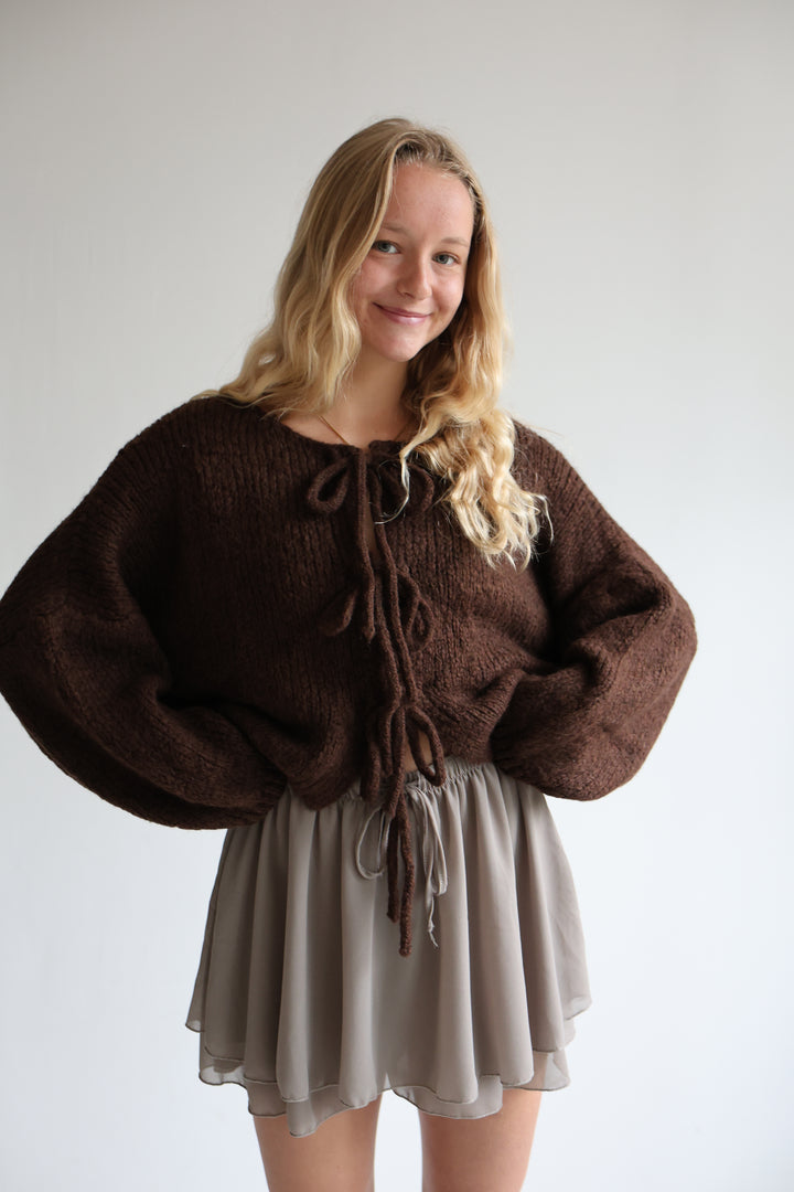 Langarm Cardigan mit Schleifen Lilly