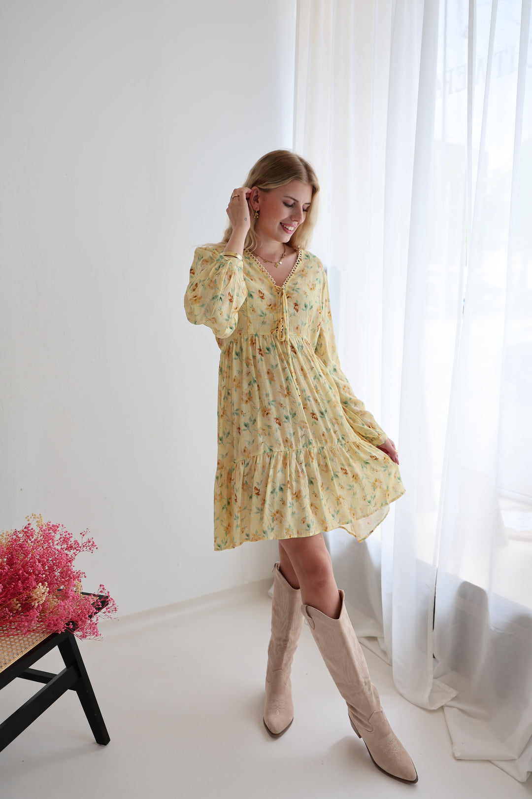 Kleid mt Floralprint Barcelona