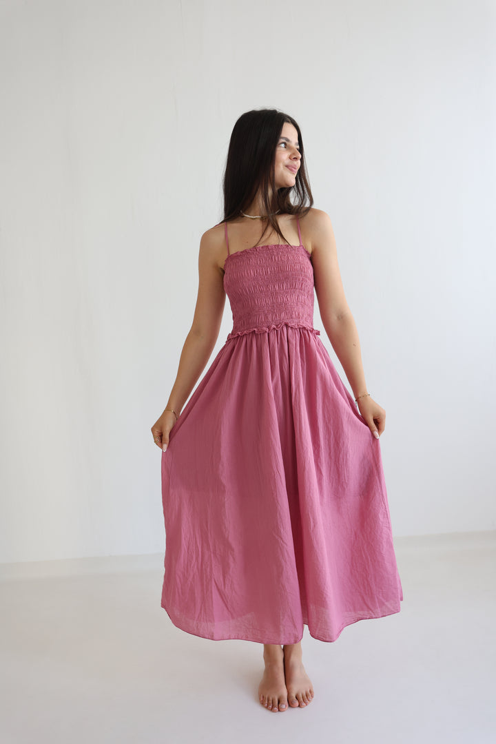 Soft Horizon Cotton Dress
