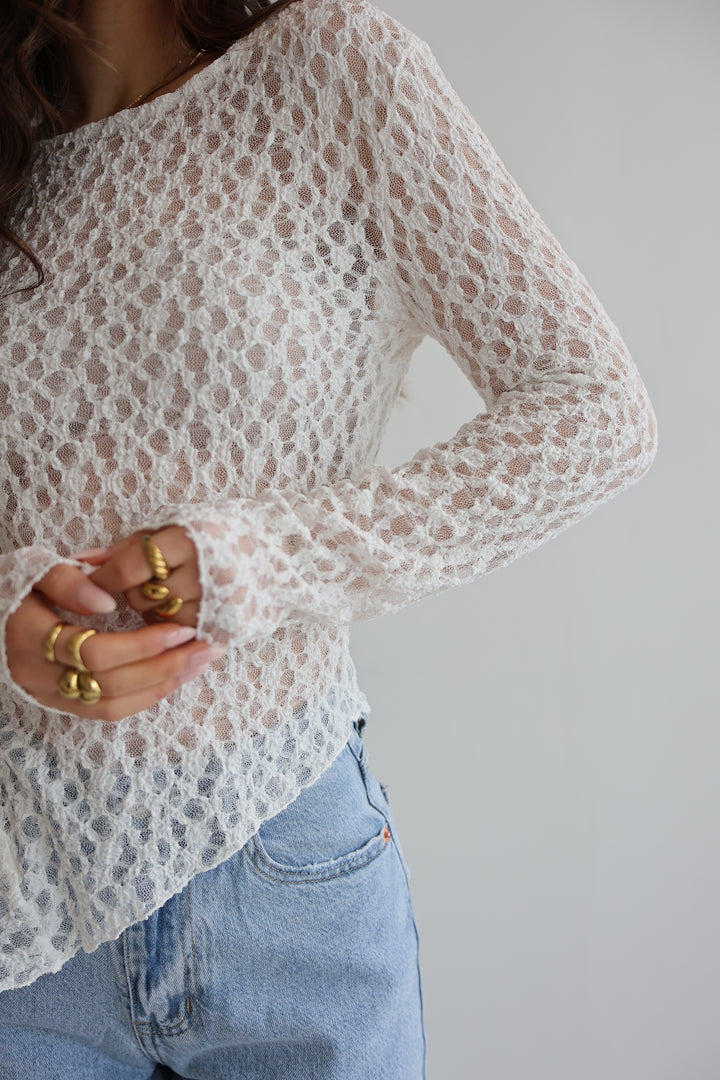 Asymmetric Mesh Longsleeve
