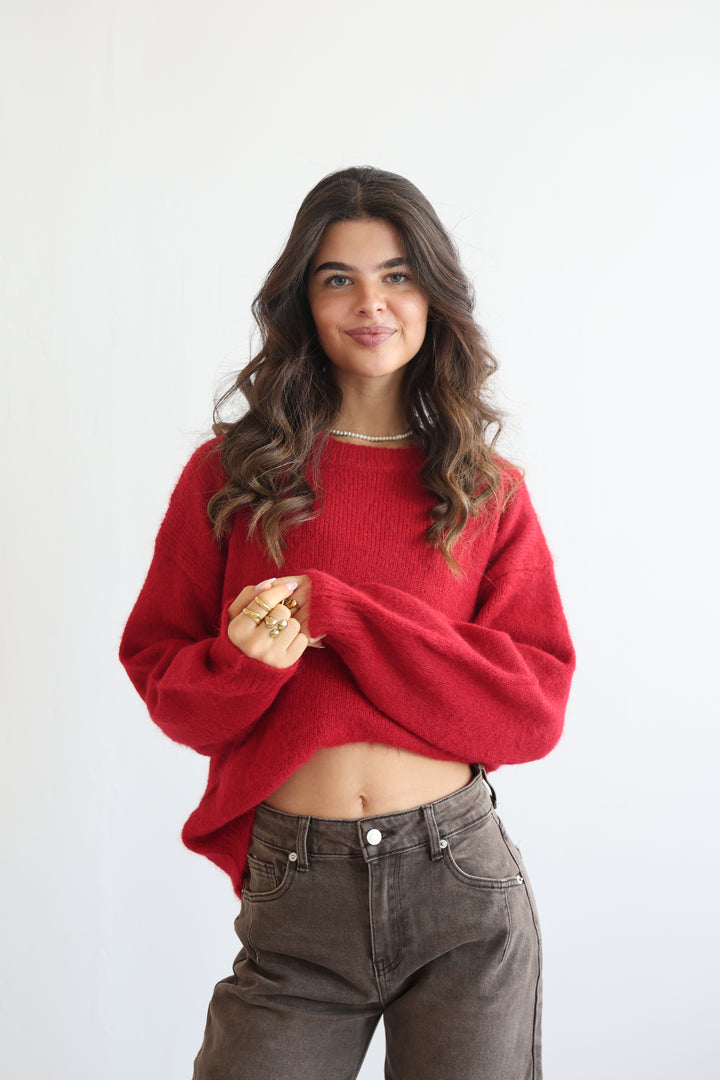 Red Velvet Cloud Sweater
