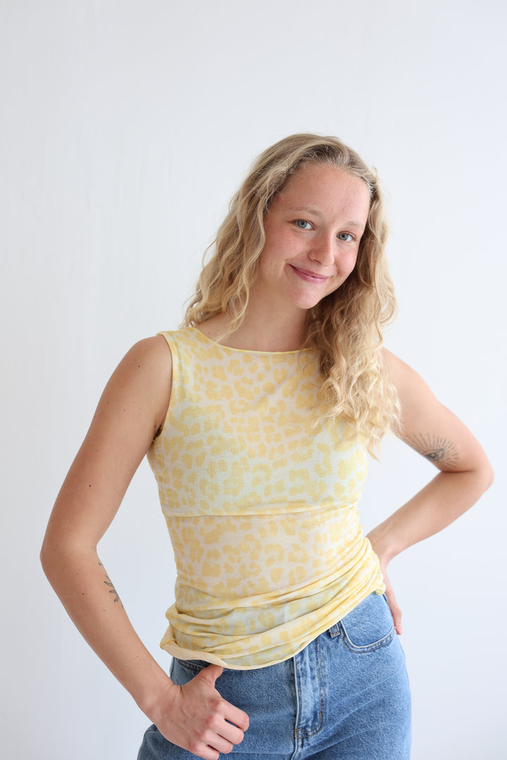 Cashmere Top Wild Leo